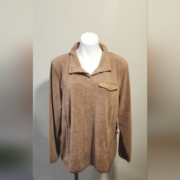 32 Degrees Tops - NEW 32° Heat 1/4 Button Sweater Women's Size XXL